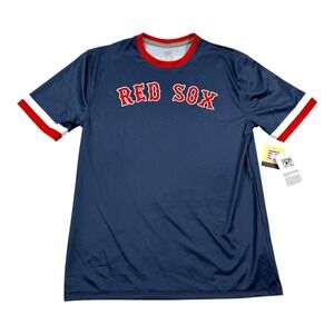 Boston Red Sox Shirt Youth XL Blue Red MLB Baseball David Ortiz 34 Cooperstown